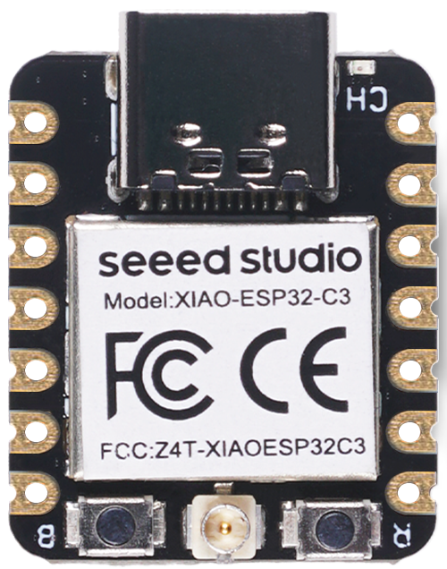 Kūrimo plokštė ESP32-C3, Wi-Fi + BLE 5, 4 MB Flash – Seeed Studio XIAO ESP32C3